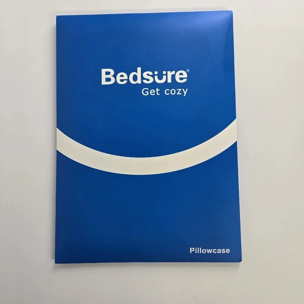 NWT Pillow Case Set Bedsure Get Cozy Black Satin 100% Microfiber Polyester Satin